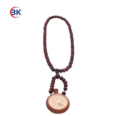 China Chronograph Private Label Watch Manufacturers Unisex Wood Chain Watch With Wooden Beads for sale