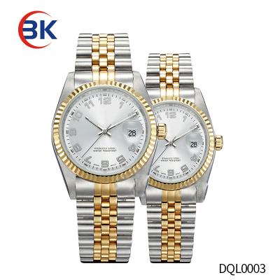 China Auto Date Couples Watch Best Anniversary Gift For Girlfriend With Gift Box for sale