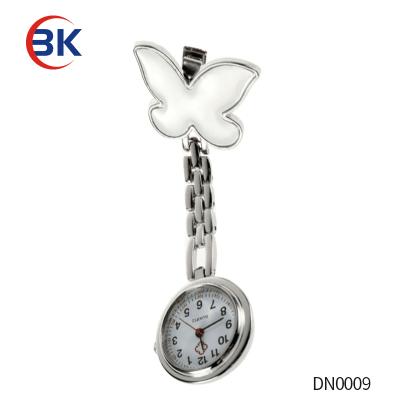 China Model Titanium Artificial Metal Butterfly Medical Watch Nurse Watches Brooch for sale