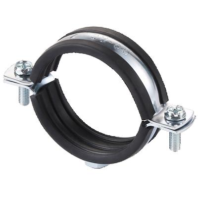 China M8+M10 Rubber EPDM Pipe Flange Lined High Strength Heavy Duty Pipe Clamp / Pipe Flange for sale