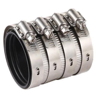 China Heavy Duty Stainless Steel With Natural Rubber Inside Hose Coupling High Pressure Resistant Type A for sale