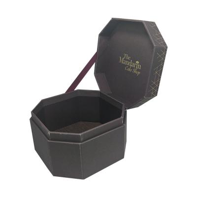 China Recyclable High Quality Custom Printing Packaging Necklace Jewelry Octagon Box for sale