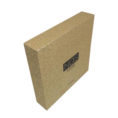 China Custom Logo Shiny Gift Cardboard Paper Recyclable Boxes Glitter Paper Packaging Box With Insert for sale