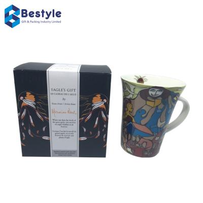 China Recycled Materials Wholesale Foldable Gift Box Customized Printing Corrugated Packaging Paper Box For Cup Packaging Box for sale