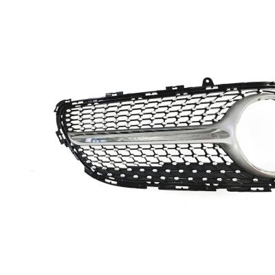 China ABS Silver Diamond Style Front Bumper Grill Mesh Grille For Mercedes Benz Cls W218 2016-2018 for sale