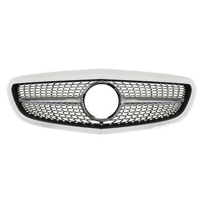 China 2014-2018 W205 GT OE C-Class Administrative White Silver Front Car Grille Chrome /black ABS View for sale