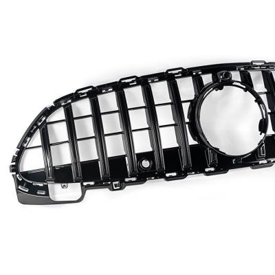 China Sports Car Gas Grill Light Front Bumper Protector Decoration For C Class W206 GT Grill for sale