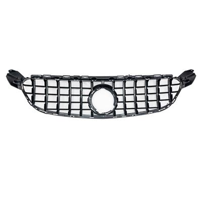 China AMG W205 C63 Front Grill For Mercedes Benz C Class With Radiator Mesh Grill Original Style All 2019+ Glossy Black Honeycomb for sale