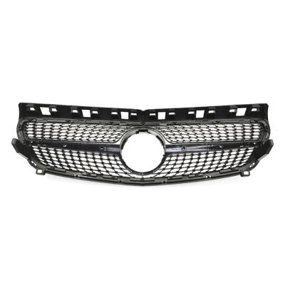 China ABS Diamond Front Bumper Honeycomb Mesh Grill For Mercedes Benz A Class W176 2013-2015 for sale