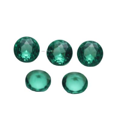 China Making jewelry straight green bracelet earring pendant keliji around shiny cut nano sital loose gemstone for jewelry for sale