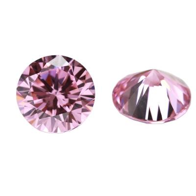 China For Jewelry Making Diy Jewelry Accessories keliji Wholesale High Quality Pink Color Round Brilliant Cut Zircon For Jewelry Making for sale