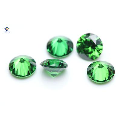 China Hot Generous Green Zircon Keliji Tour Shape Zircon Gemstone For Jewelry Making for sale