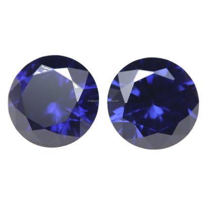 China Making Jewelry Necklace Bracelet Earring Factory Direct Selling High Quality Round Brilliant Loose Cut Tanzanite Zircon Gemstone For Jewelry for sale