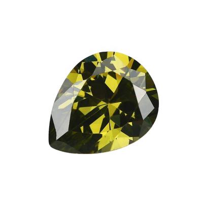 China For Jewelry Making Diy Olive Brilliant Cut Zircon Stone Jewelry Accessories Factory Price With Decoration For Jewelry Making for sale