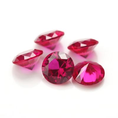 China Keliji Classic Hot Sale #5 Multi Sizes Round Synthetic Ruby For Jewelry Accessories for sale