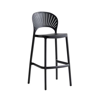 China Modern Counter Height Plastic High Bar Stool Chair For Kitchen for sale