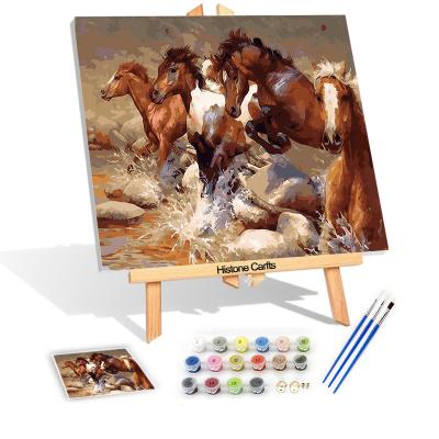 China Dropshipping 100% Handmade Animal Designs Modern High Quality Abstract Horse Oil Paintings On Canvas For Home Decoration for sale