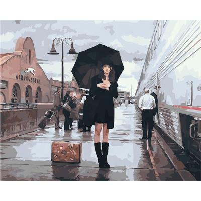 China New Classical/Postmodern Women In Black Dress Design DIY Oil Painting By Number Oil Painting Fashion Paint By Numbers For Adult for sale