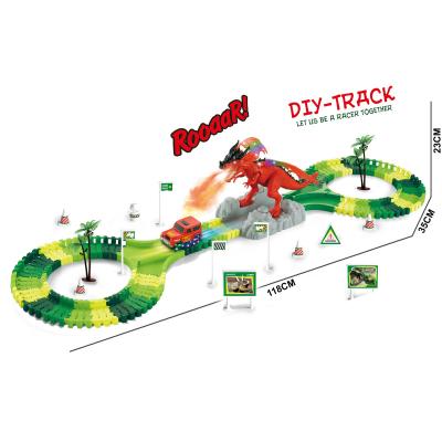 China Electric Track With Light Music DIY Slot Toy Promotion Of Children S