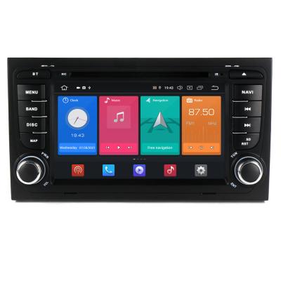 China TV/mp3/SWC/DVR/WIFI/3G/DVD PX6 Navitree Car Radio DVD Player RDS SWC 8core Android 4+64GB For Audi A4 7inch DSP Car Video GPS 4G WIFI BT Carplay for sale