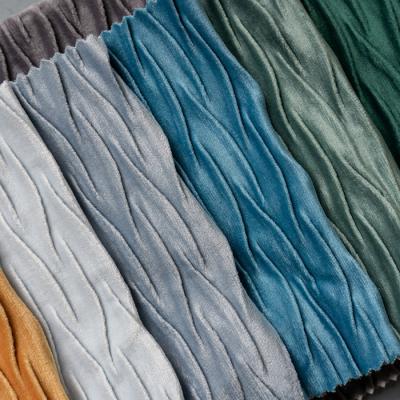 China Anti-Mildew Crumple Velvet 100% Polyester Crumple Holland Velvet Upholstery Sofa Upholstery Fabric For Sofa Curtain for sale