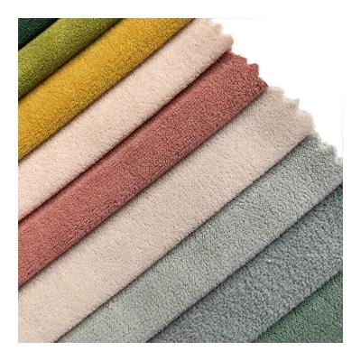 China Soft Free Sample cashmere fabric Polyester loose material knitting polyester cashmere for sofa pillow for sale