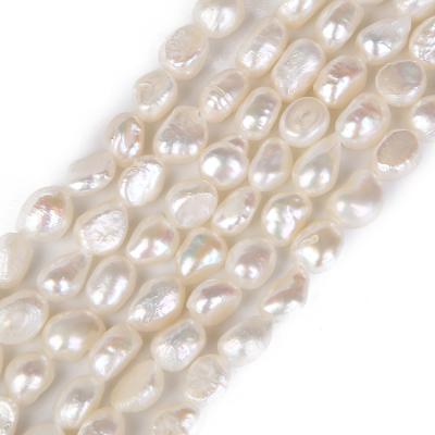 China Fashional Souvenir Gifts 5mm-6mm Size Baroque Pearl Necklace Natural Freshwater Pearl String For Beading for sale