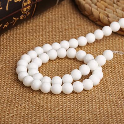 China Fashional Souvenir Gifts Factory Loose Beads Original Matt Finishing Stone Raw Material Porcelain White Pearl Jewelry Diy Making for sale