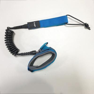 China Premium Ankle/Calf/Knee/Bicep/Wrist Bicep Bodyboard Coiled Leash With Multiple Colors for sale