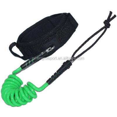 China Colorful Coiled Ankle/Calf/Knee/Bicep/Wrist Bodyboard Biceps Leash Wrist Leg Ropes for sale