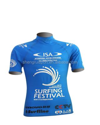 China Long& short sleeve uv protection printed top rash guards for sale