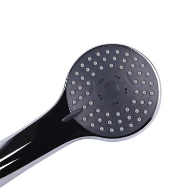 China 2021 ABS High Pressure Rotating Power Hand Shower Head Turbo Fan Showerhead Floor Stand Faucets for sale