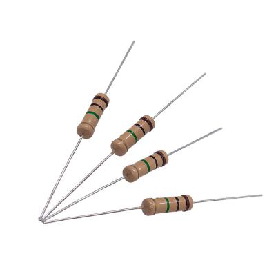 China Through Hole Resistor Axial Leaded CFR Carbon Film Fixed Resistor 2W 1M 5% 1/8W 1/6W 1/4W 1/2W 1W 3W 5W for sale