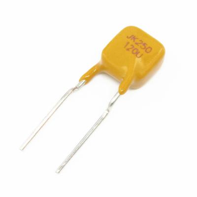 China JK250 Series Dip Polymer PTC Resettable Fuse JK250-120U 250V 0.12A for sale