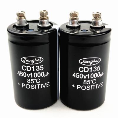 China Screw Terminal Aluminum Electrolytic Capacitor CD135 450V 1000uF 2000h At 85C For UPS Drive Inverter for sale