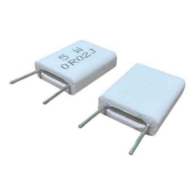 China Non Inductive Cement Ceramic Encased Wire Wound Flameproof Metal Plate Resistors MPR BPR RX27-6 RGC 5W 0.02R for sale