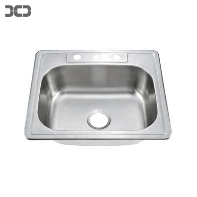 China Without faucet cUPC three hole TOP MOUNT KITCHEN SINK drop in kitchen bar and RV stainless steel sink for sale