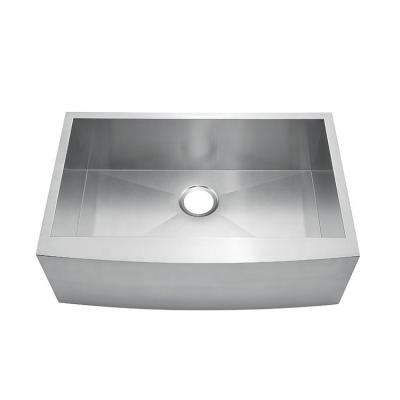 China Without Faucet Manufacturer Sinks Apron Farmhouse Stainless Steel Single Bowl Hand Made Sink CUPC for sale