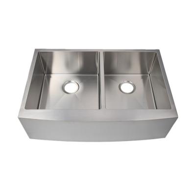 China Without Faucet Handmade Farmhouse Apron Kitchen Sink for sale