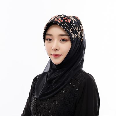 China Other Dropshipping/Muslim Headscarf From The Spot Wholesale/OEM Muslim Beaded Islamic Costume Women's Handmade Scarf for sale