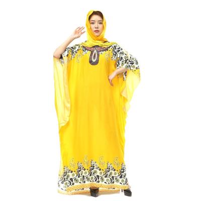 China Dropshipping Wholesale/Stain/OEM Colored Ice Silk Shorts Sheathed Muslim Women's Long Dress Islamic Worship Dress L for sale