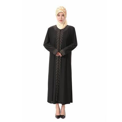 China Dropshipping/Spot/OEM Wholesale Hot Lace Cotton Drill Muslim Women's Long Dress Islamic Worship Dress L for sale