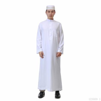 China A dropshipping muslim arabic/stain wholesale white muslim robe muslim men's clothing spot/oem religious service arabic muslim robe for sale