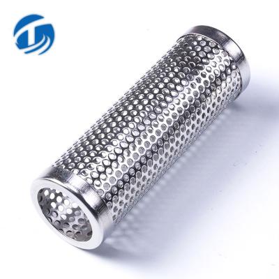 China Excellent Filtration Performance Micro Perforated Stainless Steel Metal Mesh Screen Filter Pipe Tube for sale