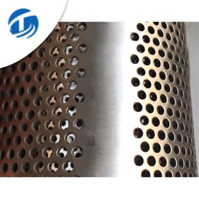 China Anti-Corrosion Perforated Metal Mesh 25MM Stainless Steel Tube For Filter for sale