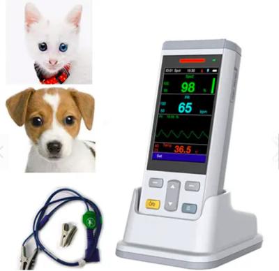 China Veterinary Clinic PC100SV Animal Pulse Oximeter with SPO2, Handheld Temperature Pet Multi Parameters Monitor for sale