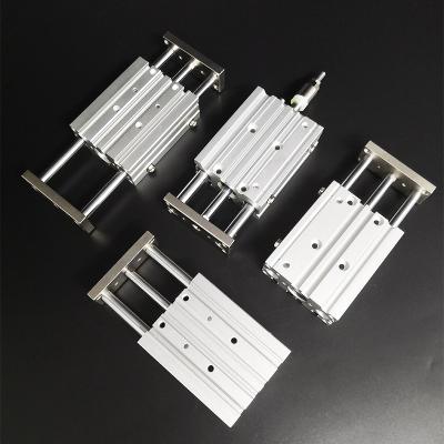 China Garment Shops MGPM Three-bar Pneumatic Cylinder New Connector Thri - Rod Pneumatic Cylinder With Guide Rod for sale