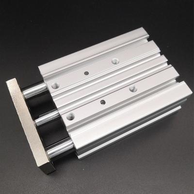 China Garment Shops MGPM12X10 MGPM12X20 MGPM12X25 MGPM12X50 MGPM12X75 MGPM12X100 MGPM12X125 Tri Rod MGPL TCM TCL Pneumatic Cylinder for sale