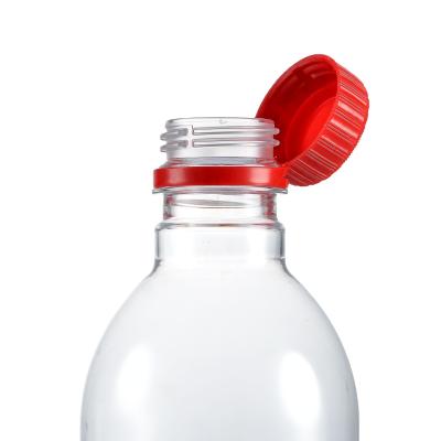 China PCO 1881 Pilfer Proof 28mm Connected PE Plastic Cap For Water Bottle No More Cap Drop for sale