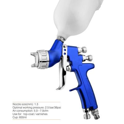 China Top coat (varnish) professional car paint spray gun blue hvlp lacquer clear coating varnishes for sale